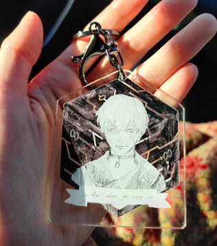 Acrylic Charm Front '9S & 2B'