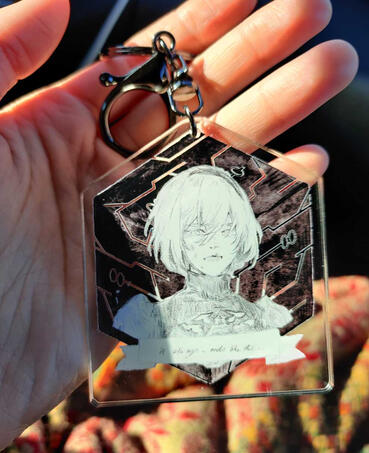 Acrylic Charm Front &#39;9S &amp; 2B&#39;